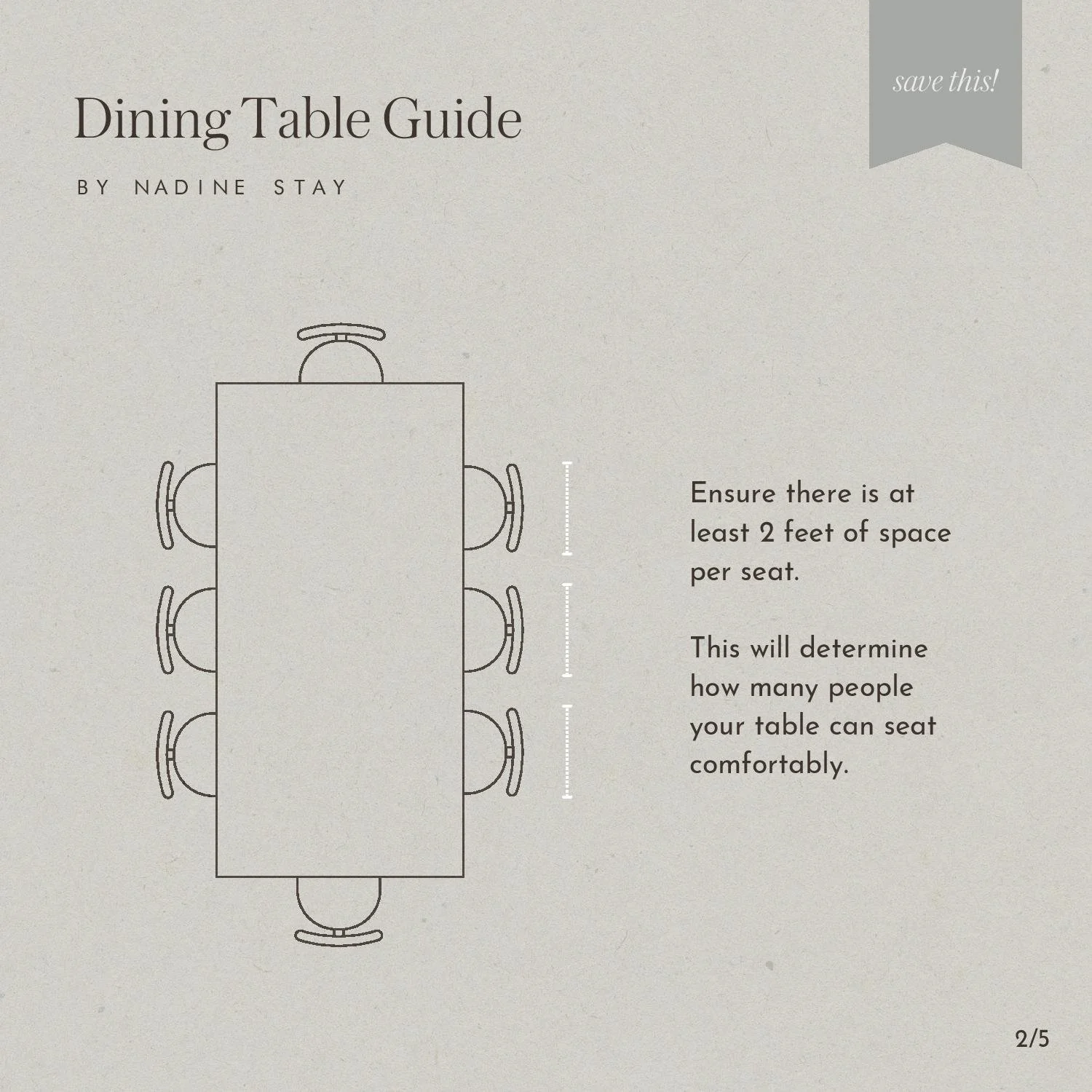 Dining Table Size Shape Seating Guide Nadine Stay